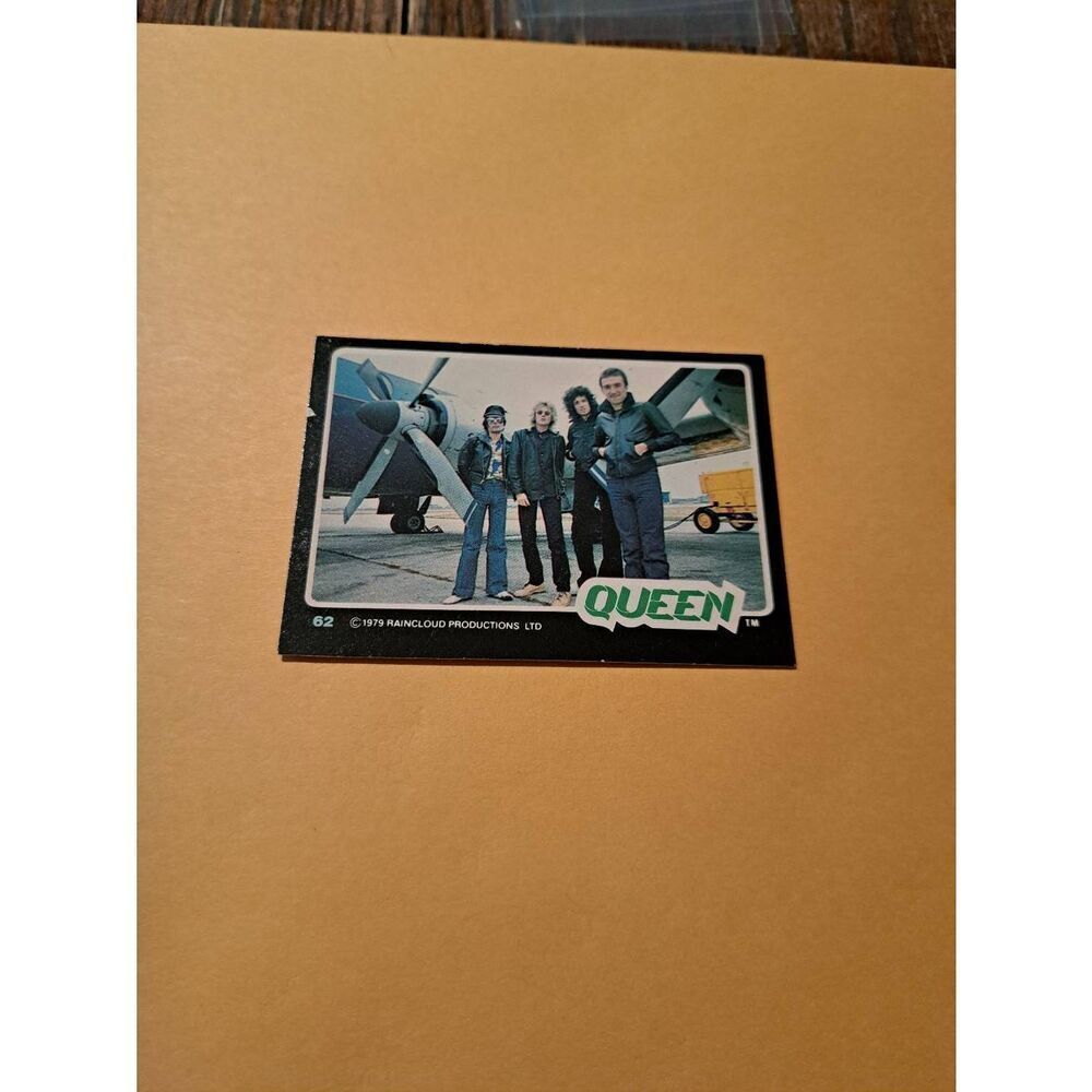 Vintage 1979 Raincloud Productions Queen Trading Card #62 Rock Band Memorabilia